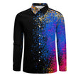 Load image into Gallery viewer, Mens Peach Velvet Casual One Pocket Long Sleeve Shirt - The SoapGirls