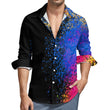 Load image into Gallery viewer, Mens Peach Velvet Casual One Pocket Long Sleeve Shirt - The SoapGirls