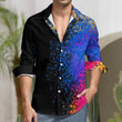 Load image into Gallery viewer, Mens Peach Velvet Casual One Pocket Long Sleeve Shirt - The SoapGirls
