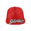 Load image into Gallery viewer, Snapback Cap All Over Print Red - The SoapGirls Logo - The SoapGirls