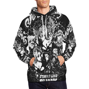 Hoodie All over print - Stinks like punk - The SoapGirls