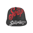 Load image into Gallery viewer, Snapback Cap All Over Print Black - The SoapGirls Logo - The SoapGirls