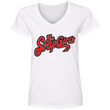 Load image into Gallery viewer, Sams on Crack Ladies' V-Neck T-Shirt - The SoapGirls