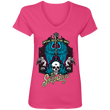 Load image into Gallery viewer, Ladies' V-Neck T-Shirt- Sugar gets you high - The SoapGirls