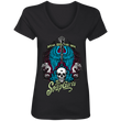 Load image into Gallery viewer, Ladies' V-Neck T-Shirt- Sugar gets you high - The SoapGirls