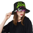 Load image into Gallery viewer, Ladies Black All Bucket Hat - The SoapGirls