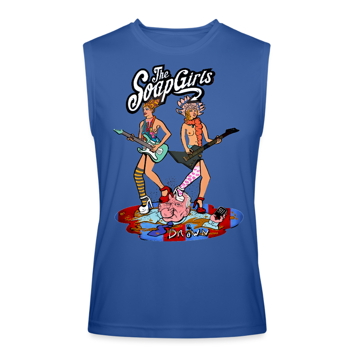 Drown Men’s Performance Sleeveless Shirt - royal blue