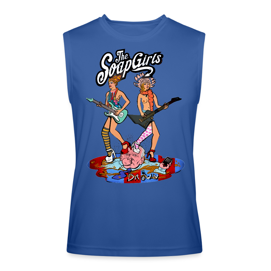 Drown Men’s Performance Sleeveless Shirt - royal blue