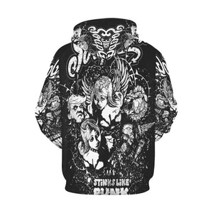 Hoodie All over print - Stinks like punk - The SoapGirls