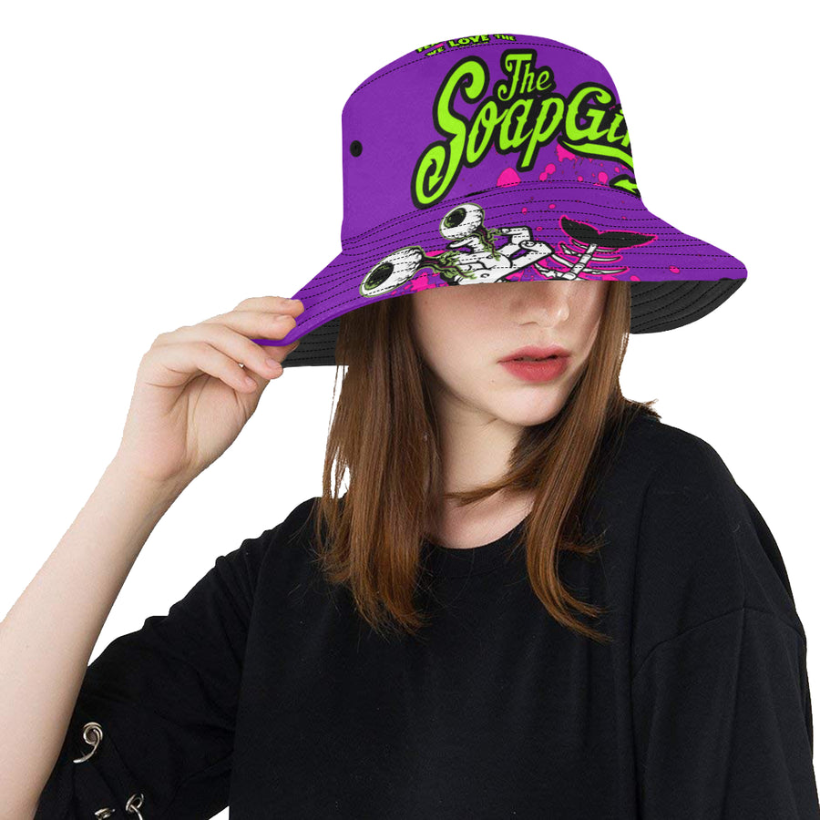 Ladies Purple  Bucket Hat - The SoapGirls