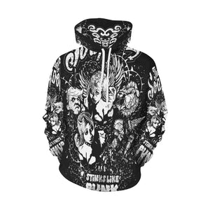 Hoodie All over print - Stinks like punk - The SoapGirls