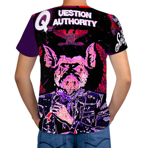 Question Authority Men's  All Over Print T-Shirt - The SoapGirls