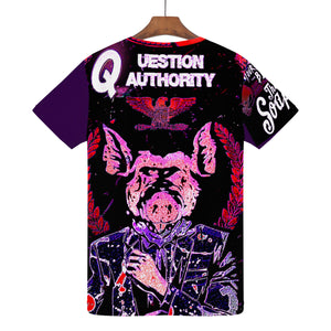 Question Authority Men's  All Over Print T-Shirt - The SoapGirls