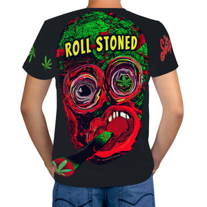 Mens  All over tee print - Roll Stoned - The SoapGirls